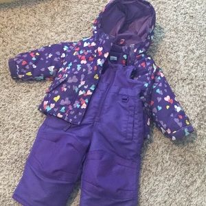 Cherokee baby winter bib and 2 in 1 jacket